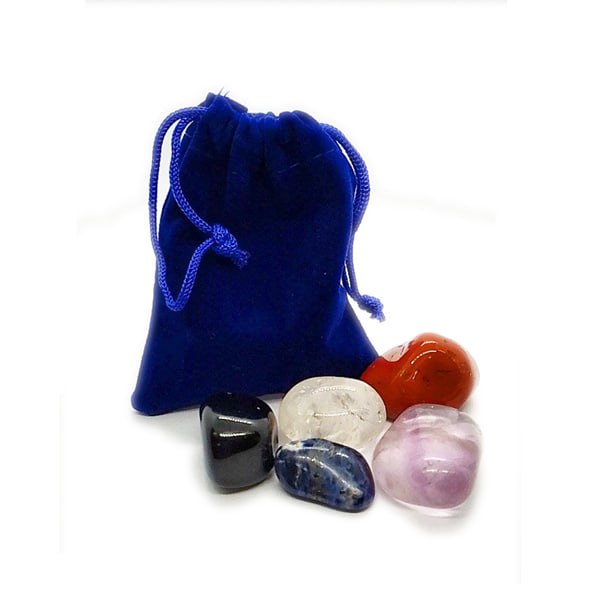 Zodiac Water Element Crystal Tumblestone Gift Set