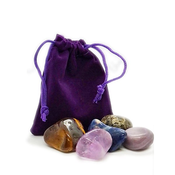 Zodiac Air Element Crystal Tumblestone Gift Set