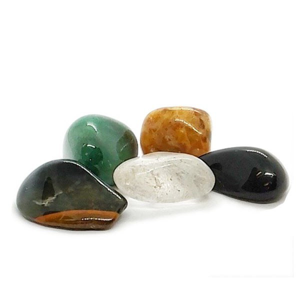 Zodiac Earth Element Crystal Tumblestone Gift Set