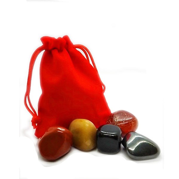 Zodiac Fire Element Crystal Tumblestone Gift Set