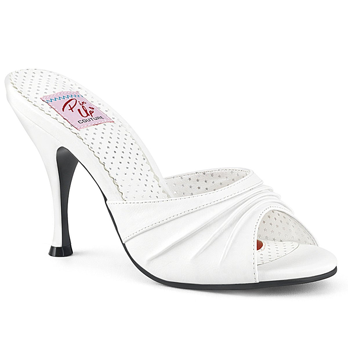 Clearance Pin-Up Couture Monroe 01 White Size 4UK/7USA - From Clearance Sold By Alternative Footwear