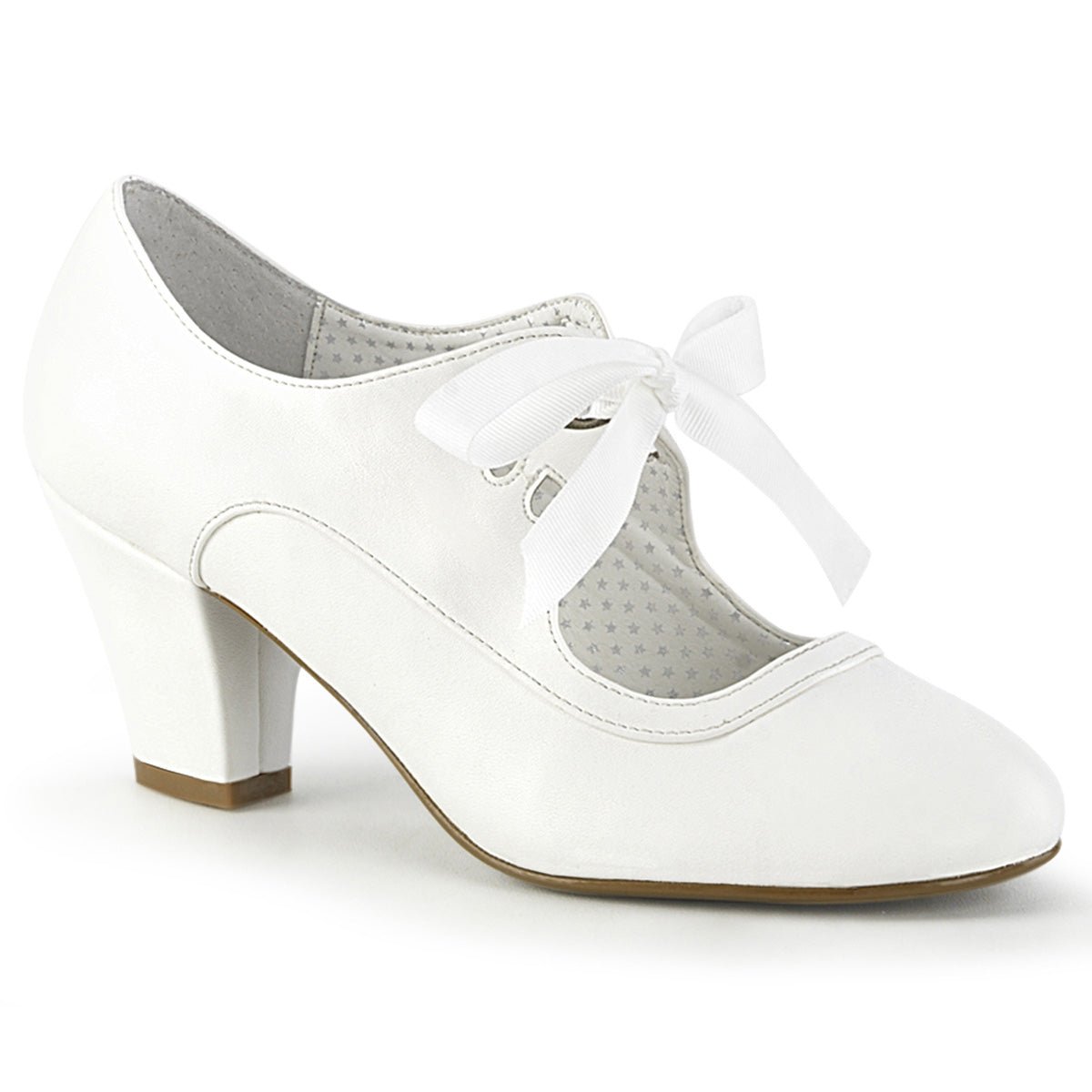 Clearance Pin-Up Couture Wiggle 32 White Size 4UK/7USA - From Clearance Sold By Alternative Footwear