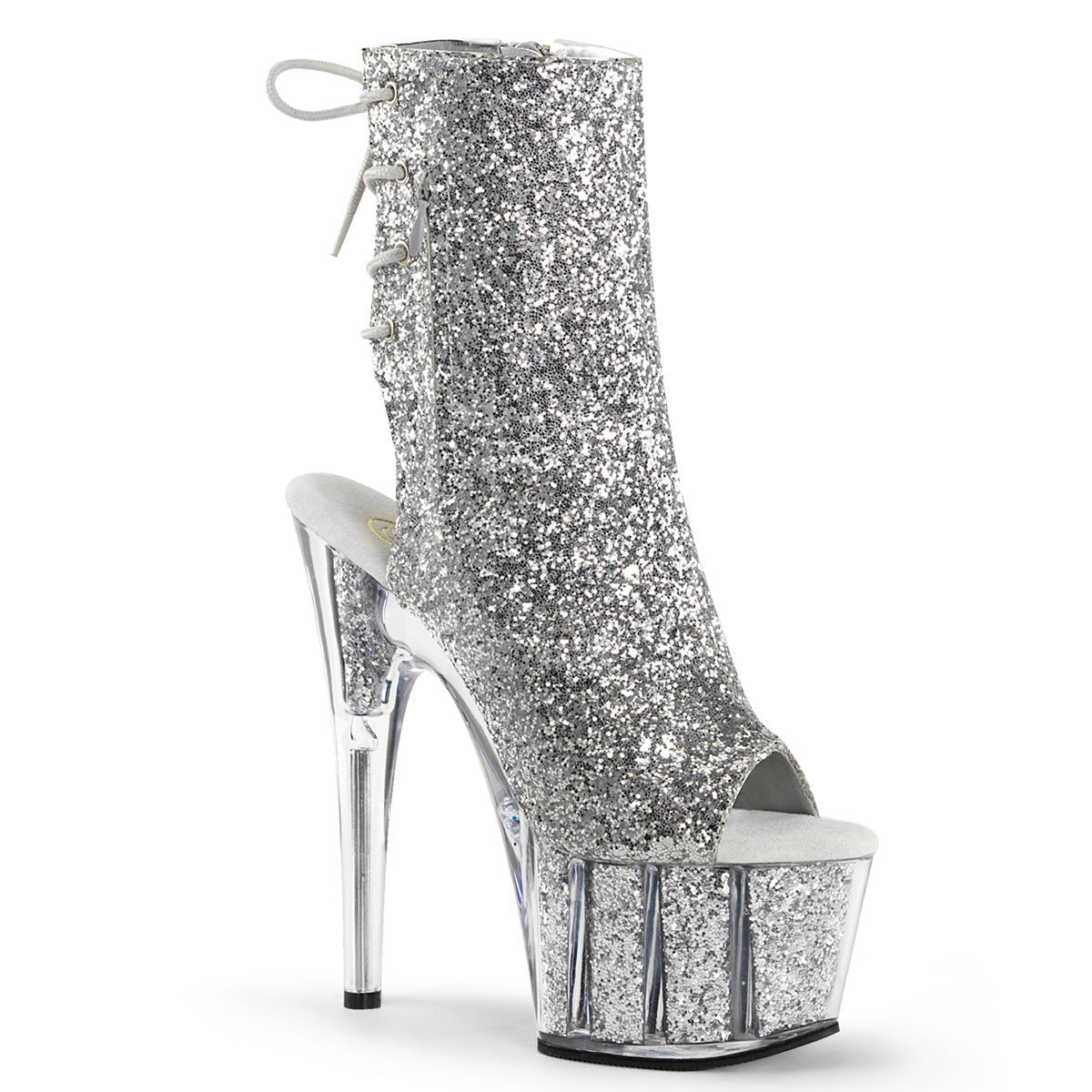 Clearance Pleaser Adore 1018G Silver Size 3UK/6USA - From Clearance Sold By Alternative Footwear