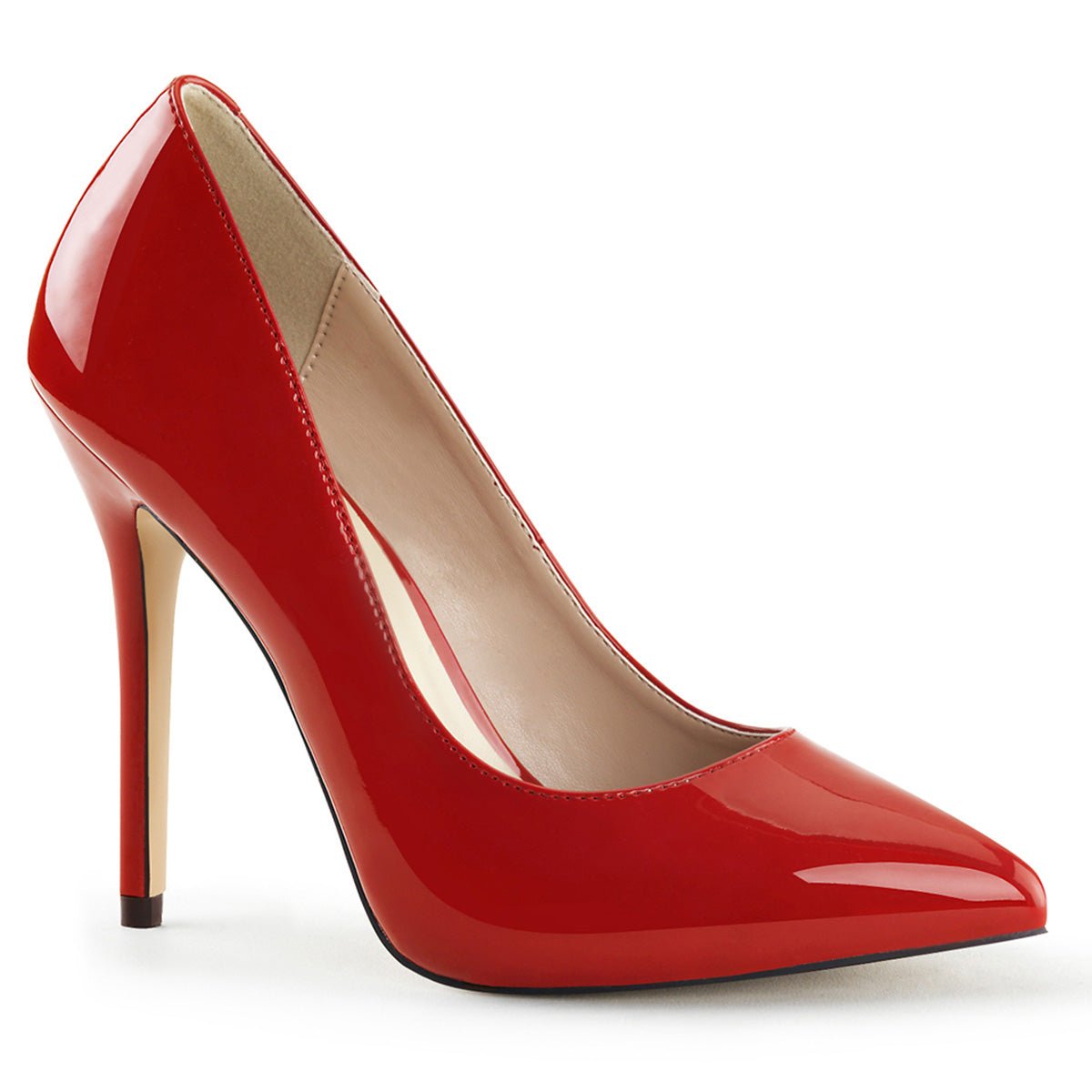 Clearance Pleaser Amuse 20 Red Patent Size 6UK/9USA - From Clearance Sold By Alternative Footwear