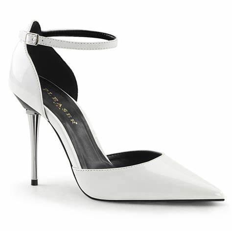 Clearance Pleaser Appeal 21 White Size 3UK/6USA - From Clearance Sold By Alternative Footwear