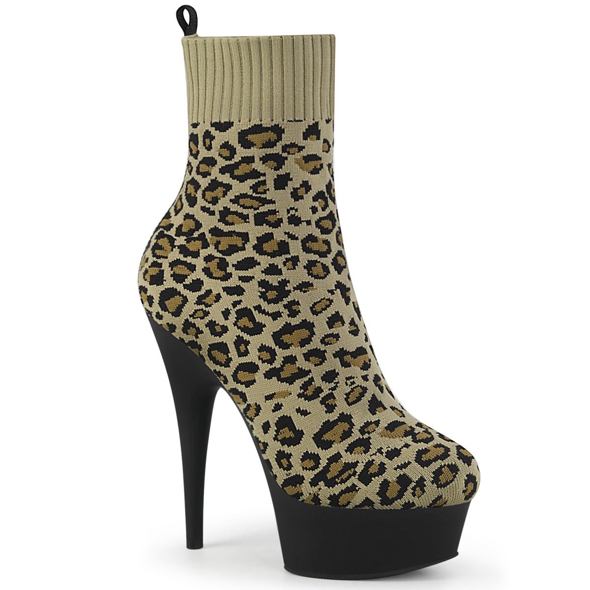 Clearance Pleaser Delight 1002LP Leopard Print Size 4UK/7USA - From Clearance Sold By Alternative Footwear