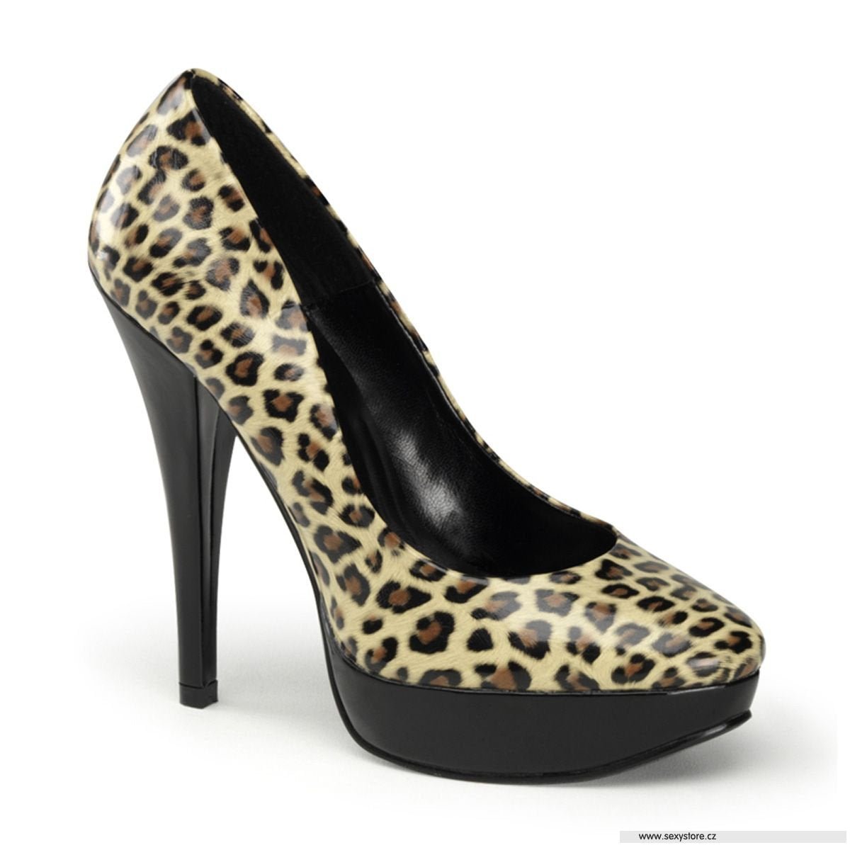 Clearance Pleaser Pin-Up Couture Harlow 01 Cheetah Print Size 4UK/7USA - From Clearance Sold By Alternative Footwear