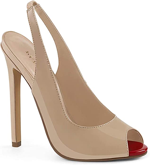 Clearance Pleaser Sexy 08 Nude Size 4UK/7USA - From Clearance Sold By Alternative Footwear