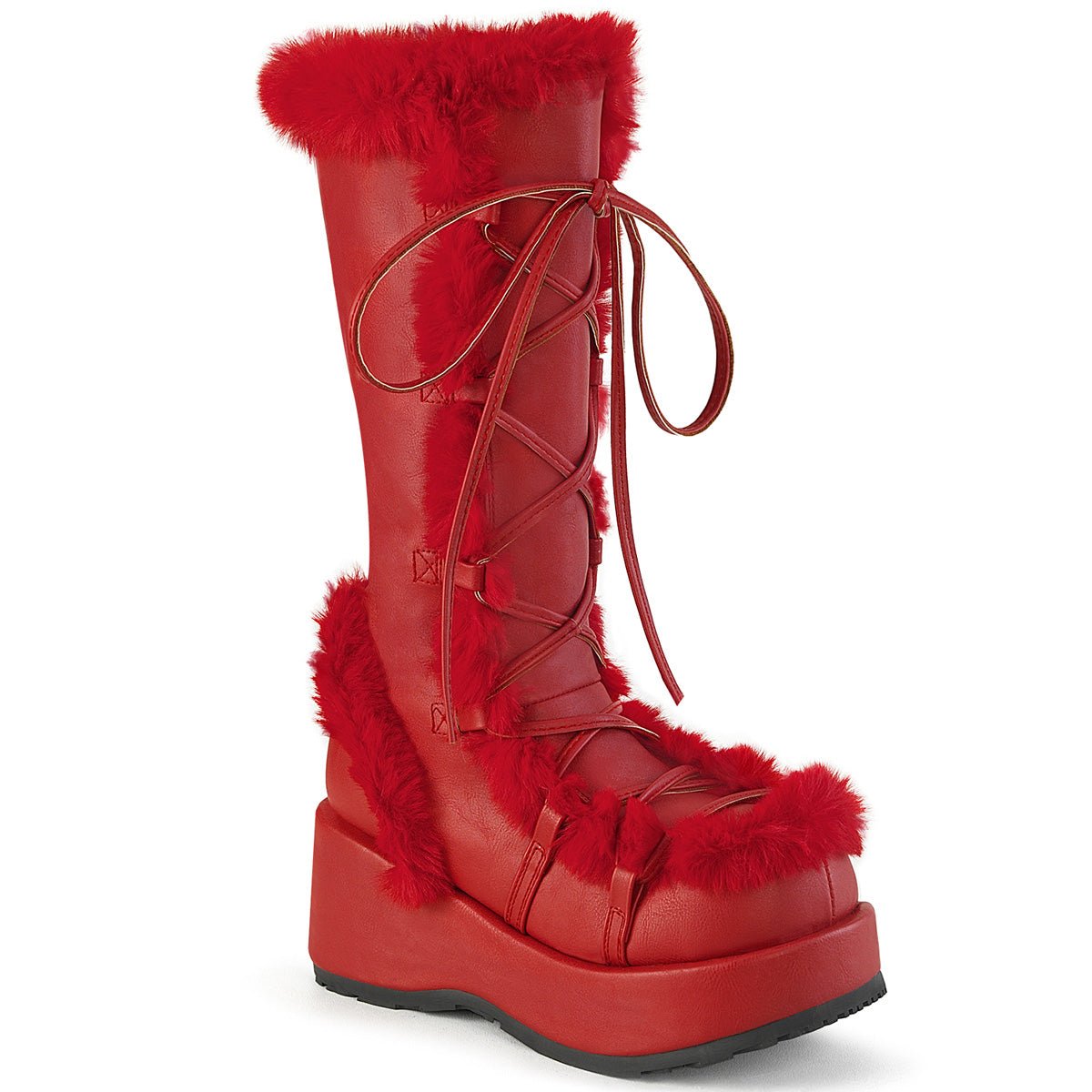 DemoniaCult Cubby 311 Womens Platform Calf Length Boots From