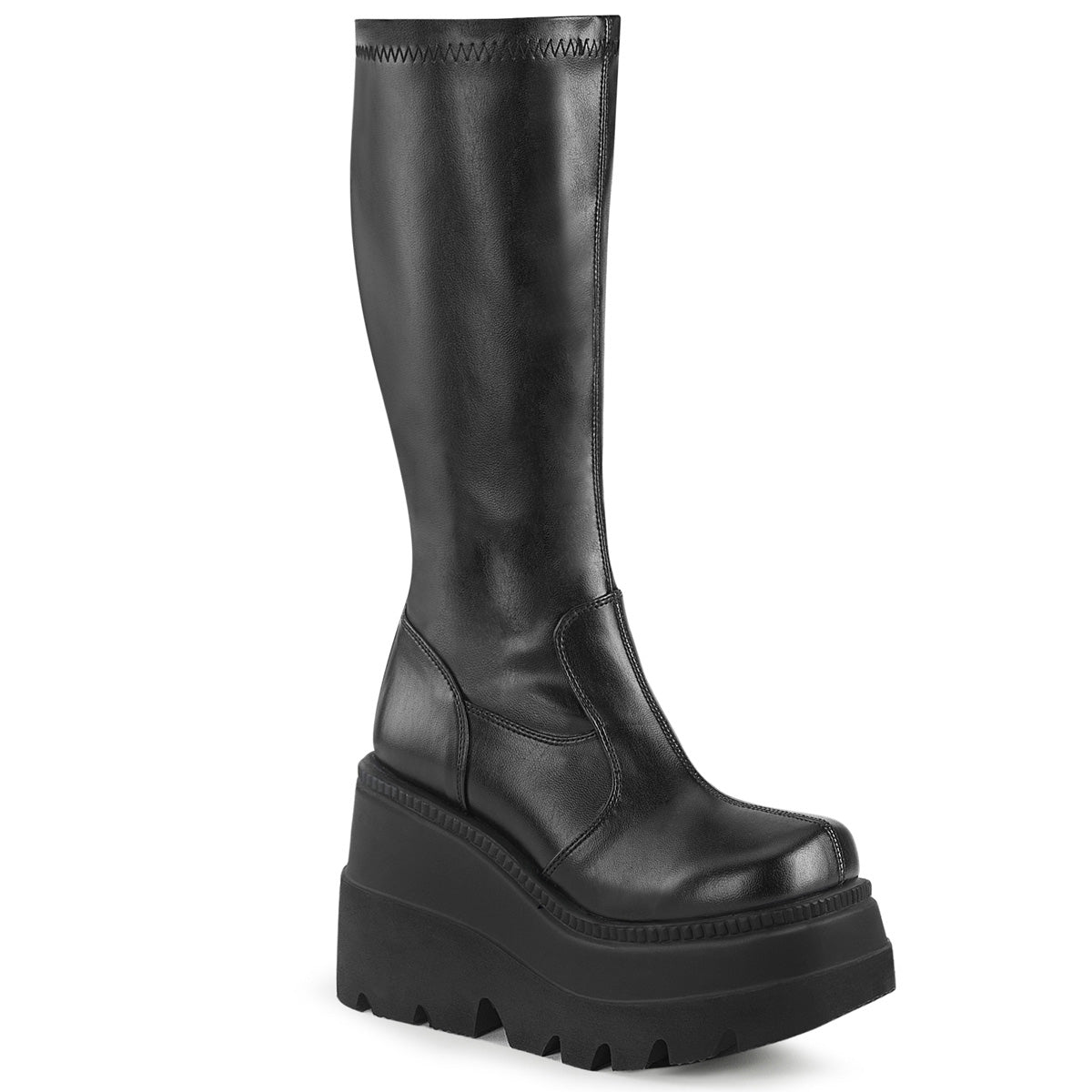 DemoniaCult Shaker 65 Womens Platform Calf Length Boots From