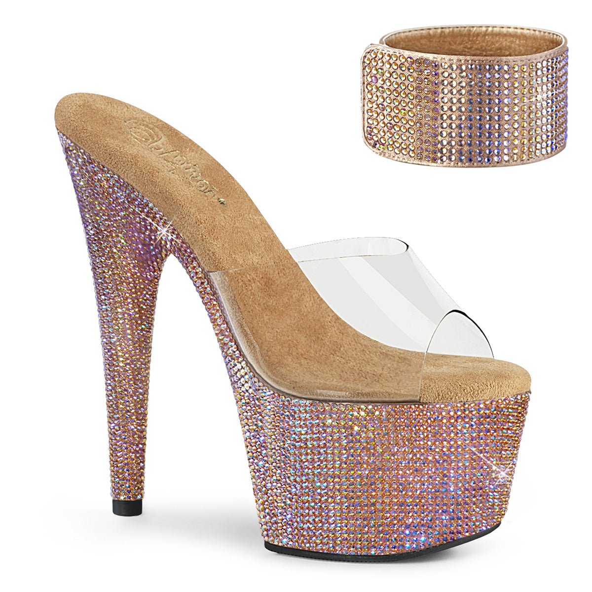 Pleaser BEJEWELED 712RS - From Pleaser Sold By Alternative Footwear