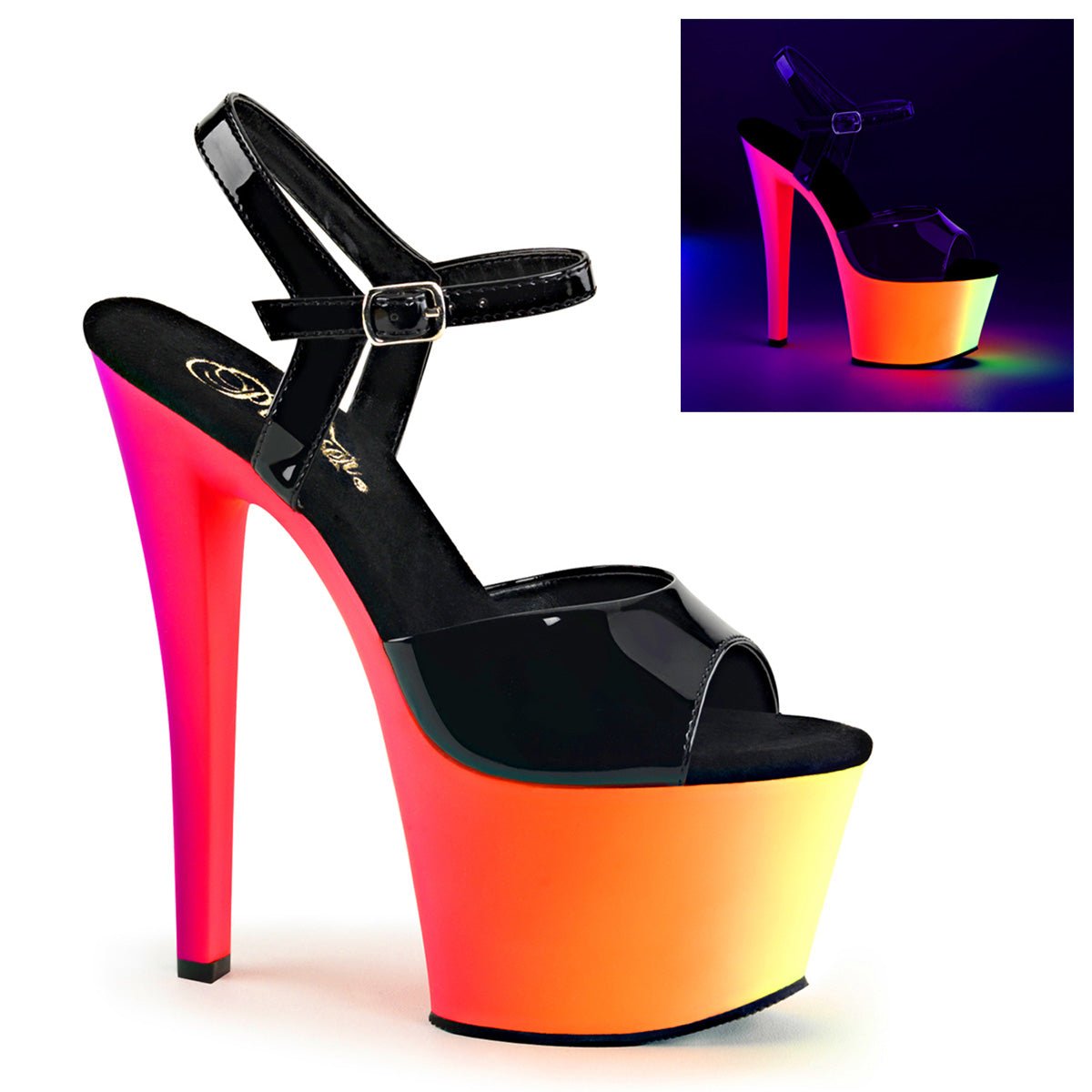 Pleaser RAINBOW 309UV - From Pleaser Sold By Alternative Footwear