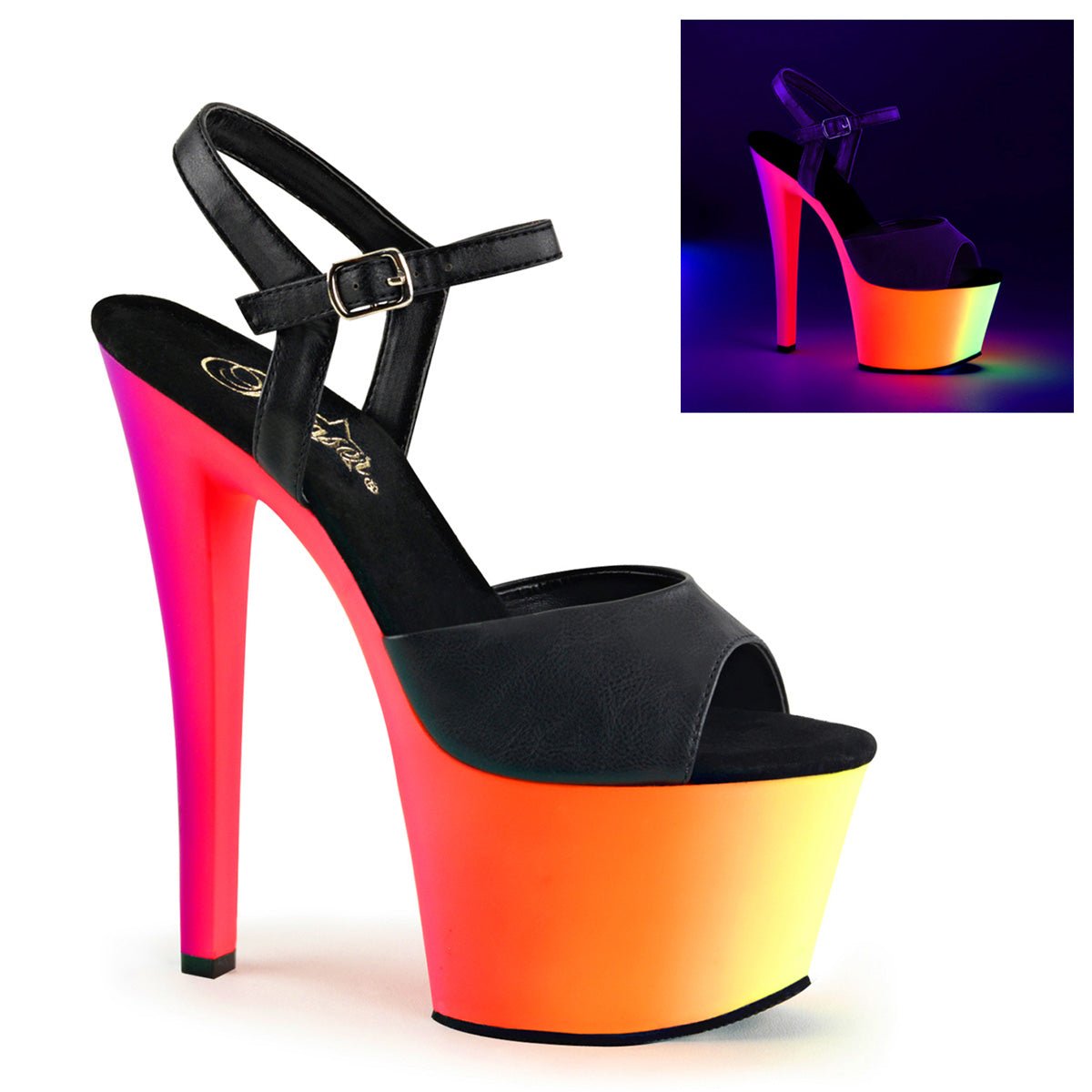 Pleaser RAINBOW 309UV - From Pleaser Sold By Alternative Footwear