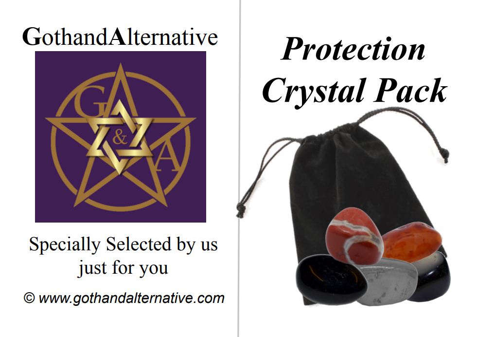 Protection Healing Crystal Tumblestone Gift Set - GothandAlternative