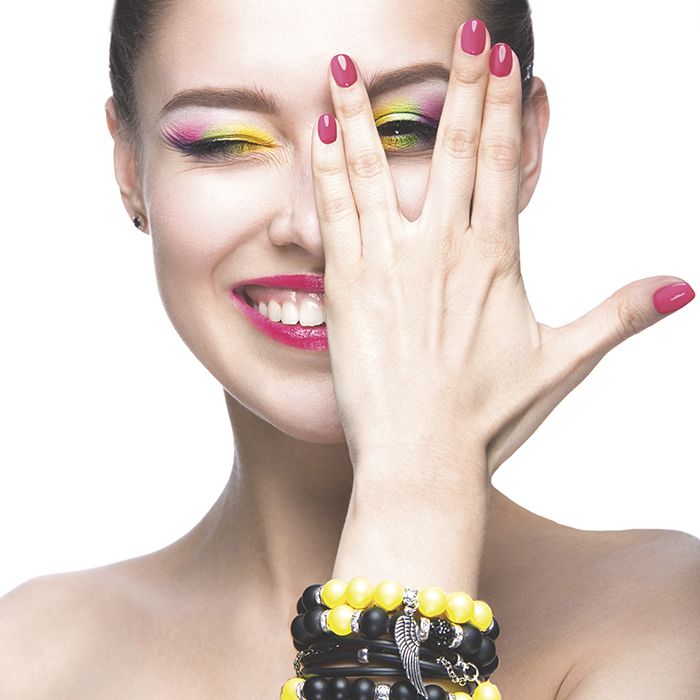 Stargazer Gel Effect Nail Polish Extra Glossy Cute Pink